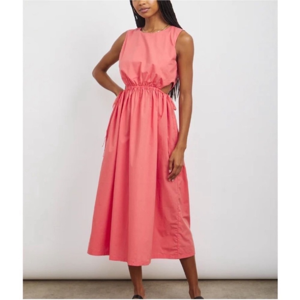 NWOT Rails Yvette Coral Midi Dress